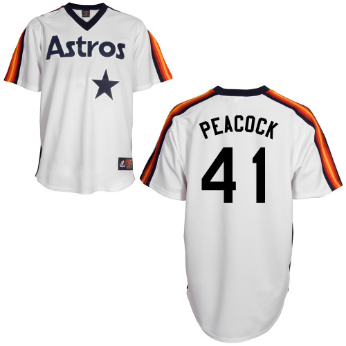 Brad Peacock #41 Youth Baseball Jersey-Houston Astros Authentic Home Alumni Association MLB Jersey